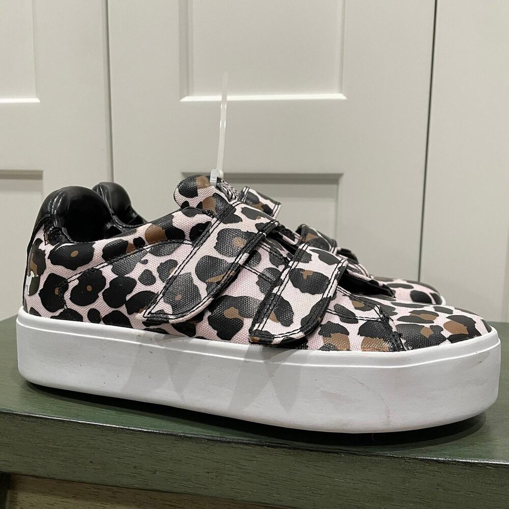 NEW GOATS THE 305 CHEETAH PRINT SNEAKERS SZ 4Y - 9033